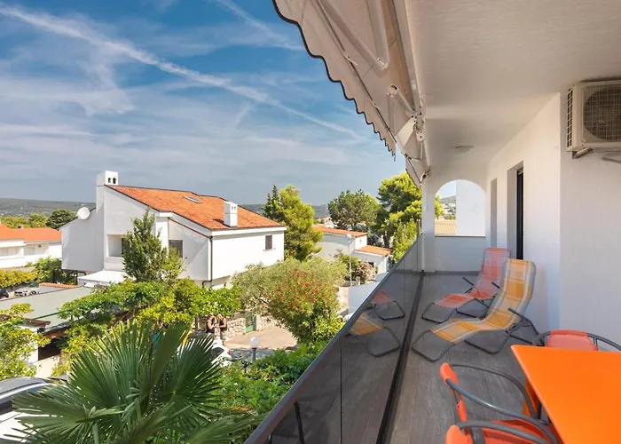 Family Friendly With A Swimming Pool Punat, Krk - 13153 公寓 *